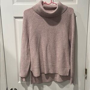 Cozy Pink Turtleneck Sweater